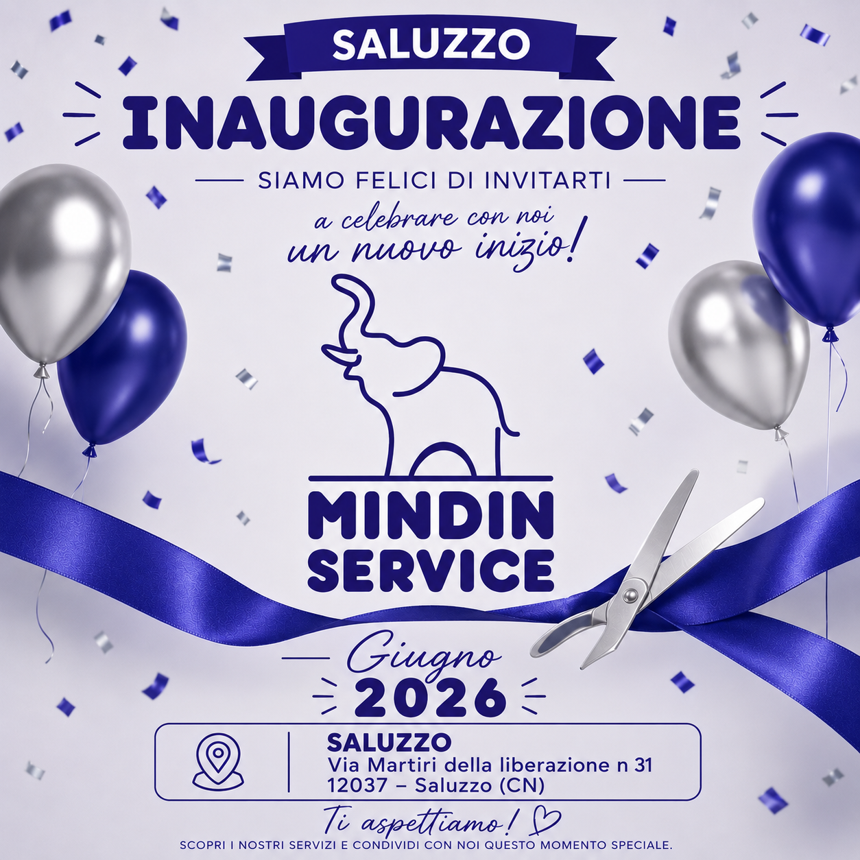 Nuova apertura Giugno 2026 Saluzzo